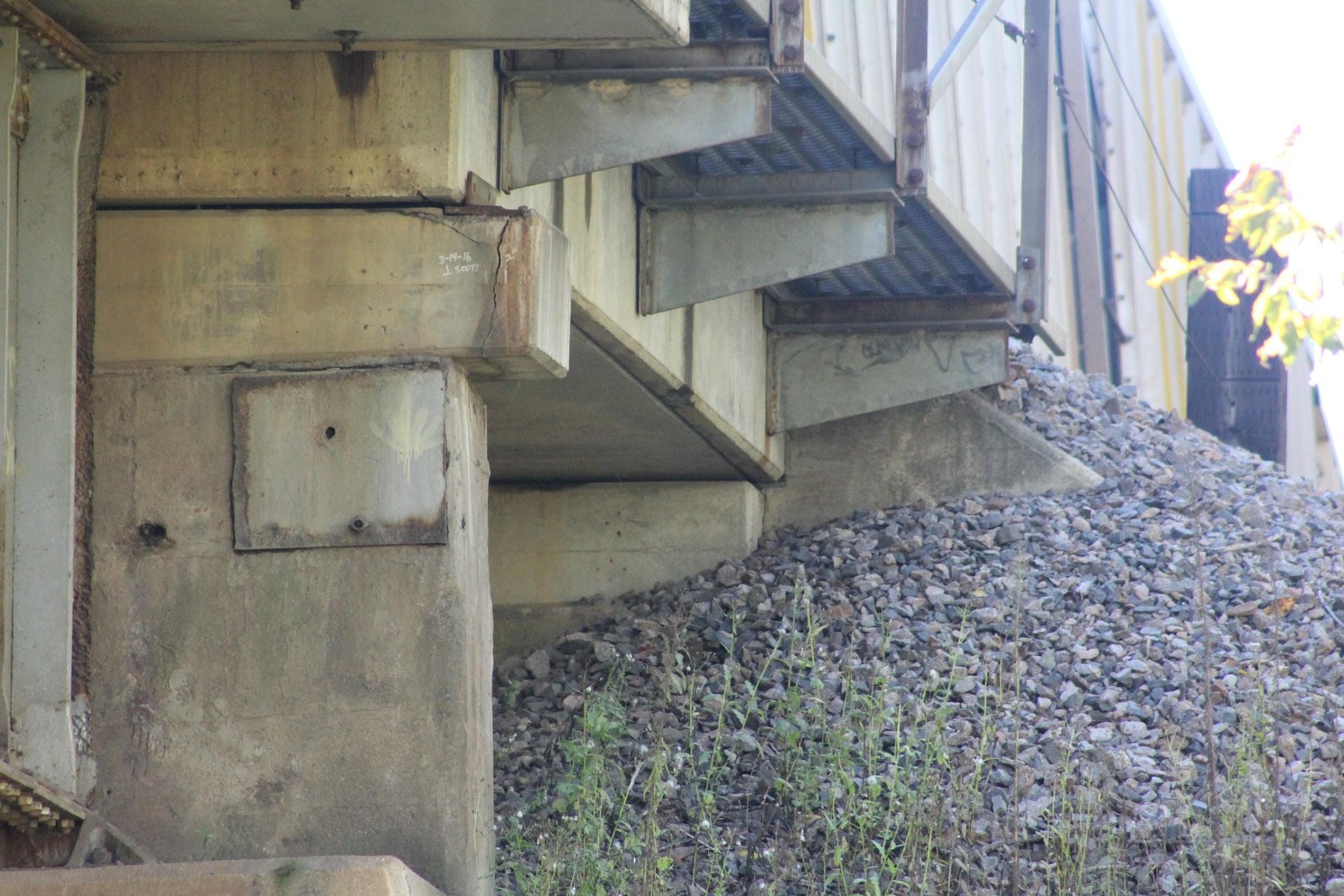 West abutment